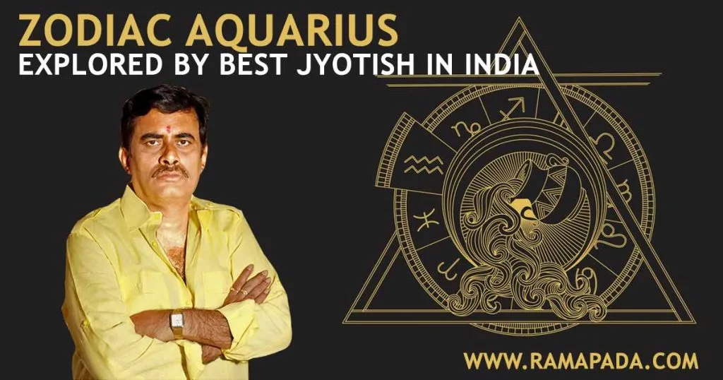 Aquarius zodiac sign traits explained by best astrologer in India Ramapada Acharjee's Aquarius personality astrology chart