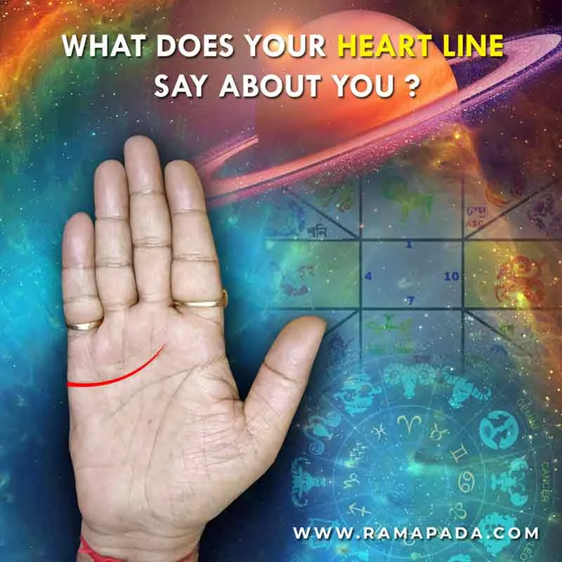 what does your heart line say about you? Palmistry love line meaning, hand reading, astrology, Ramapada Acharjee