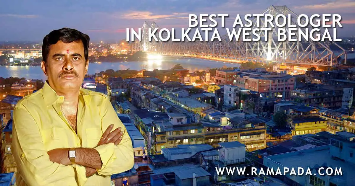 Best astrologer in Kolkata West Bengal Ramapada Acharjee with city view and astrology guidance