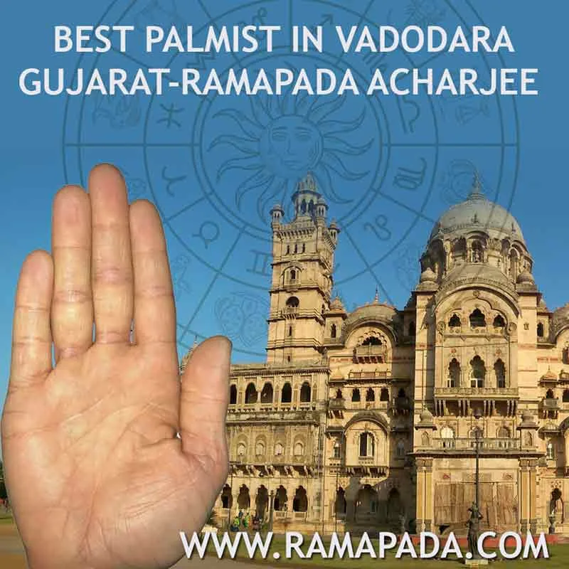 best palmist in Vadodara, Gujarat, is Ramapada Acharjee for palm reading and life prediction