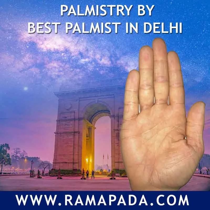 best palmist in Delhi hand reading, palmistry expert Delhi future prediction, palm lines, life, career, marriage Ramapada Acharjee