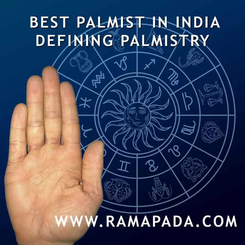 palmistry hand reading showing lines of palm used in indian astrology for predicting life and future