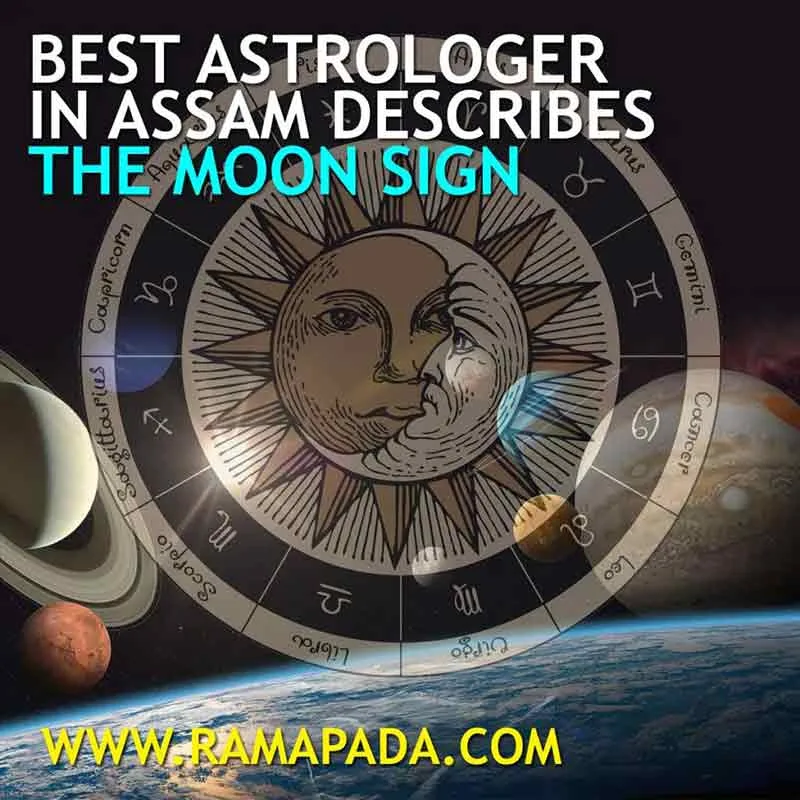 Best astrologer in Assam describing the moon sign and Vedic astrology meanings