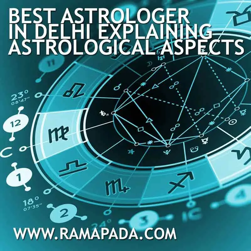 Best astrologer in Delhi explaining astrological aspects and horoscope analysis