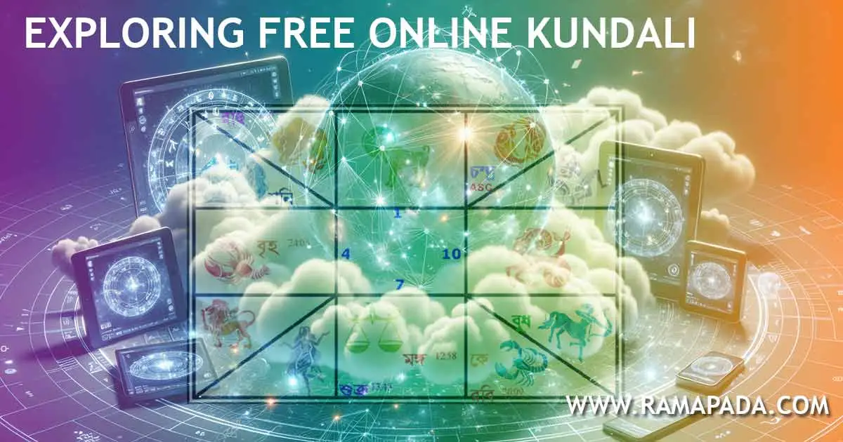 free online kundali chart with digital astrology tools and horoscope analysis interface
