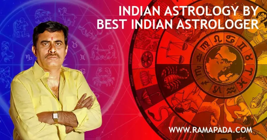 Indian astrology by best Indian astrologer with zodiac wheel and horoscope guidance by Ramapada Acharjee