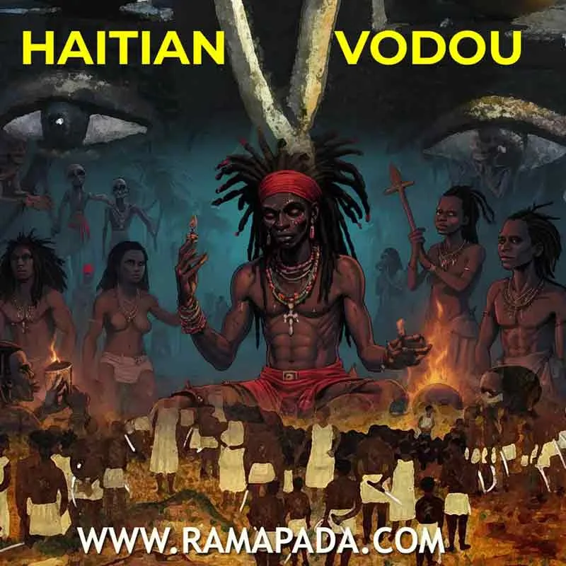 Haitian Vodou spiritual ritual and traditional mystical practices in Haitian culture