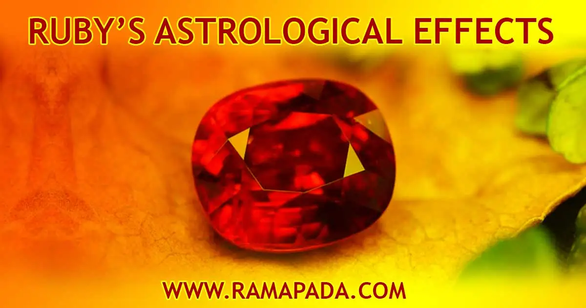 Ruby's Astrological effects