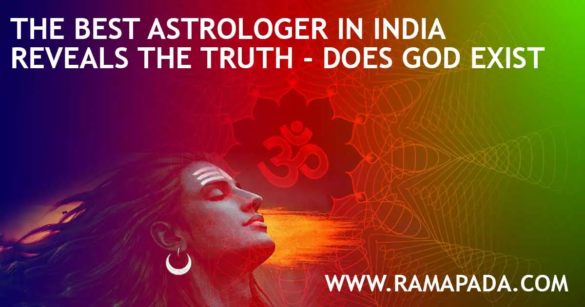 Does God exist? A spiritual concept with Om symbol meditation and cosmic energy awareness