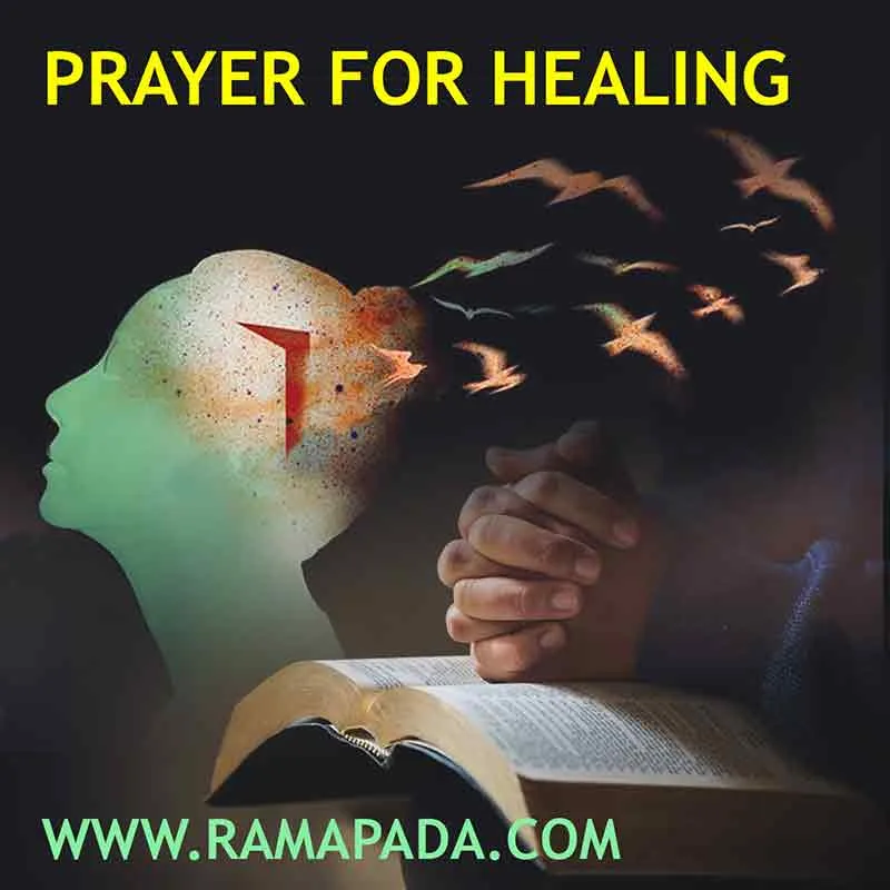 Prayer for healing symbolizing spiritual peace emotional recovery and inner strength