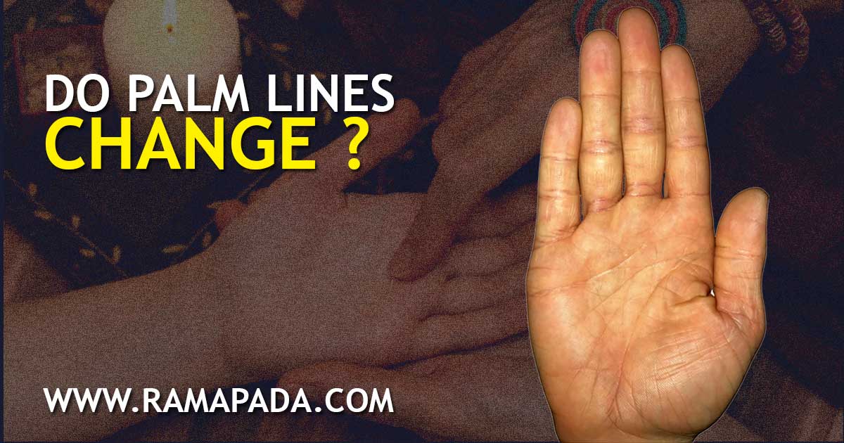 do palm lines change over time? Palm reading changes in hand lines. palmistry life line changes meaning