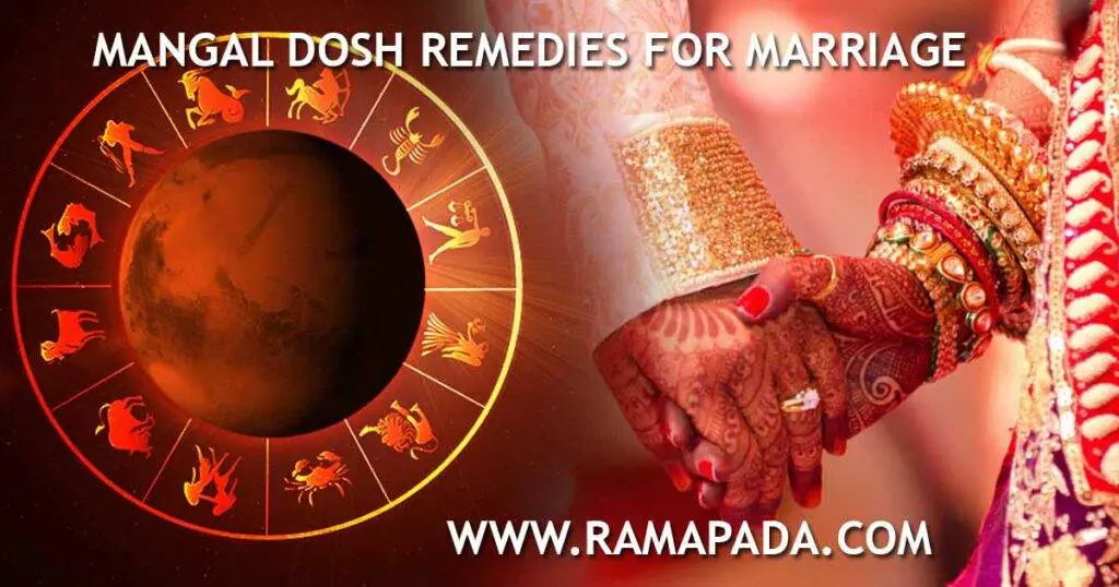 Mangal Dosh Remedies for Marriage - Vedic Solutions by Ramapada Acharjee