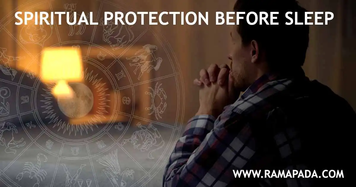 spiritual protection before sleep, prayer, energy cleansing, night protection, astrology