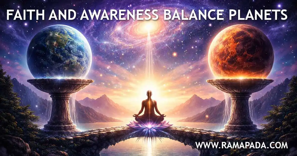 faith and awareness balance planets' astrology. spiritual consciousness balance planetary influence