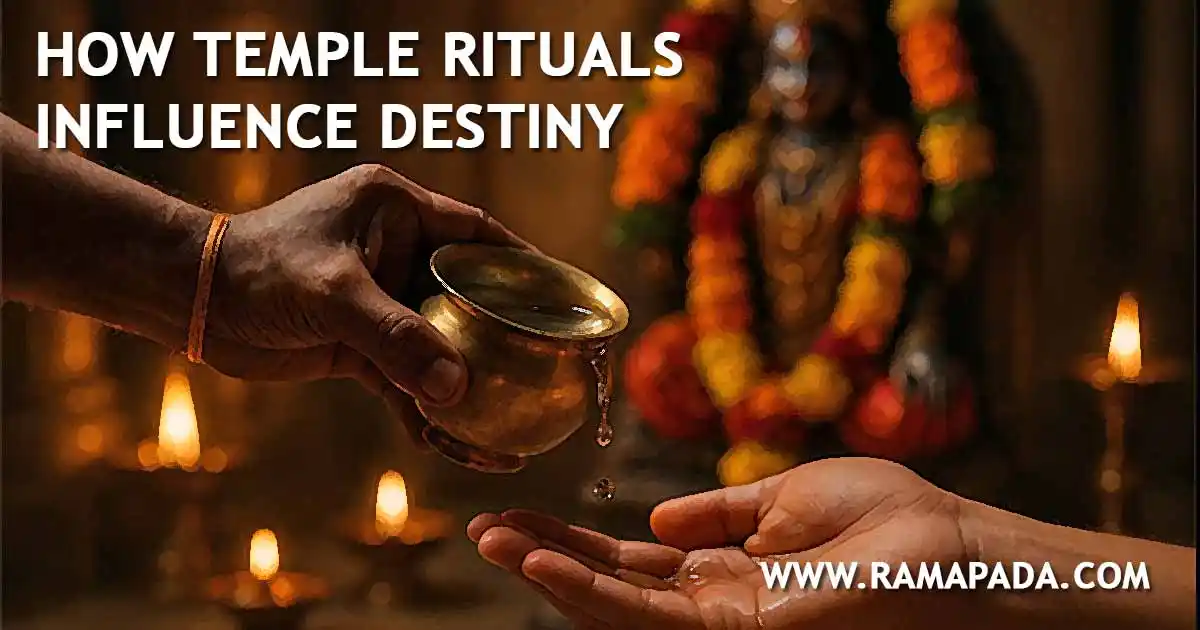 How temple rituals influence destiny and spiritual energy in life