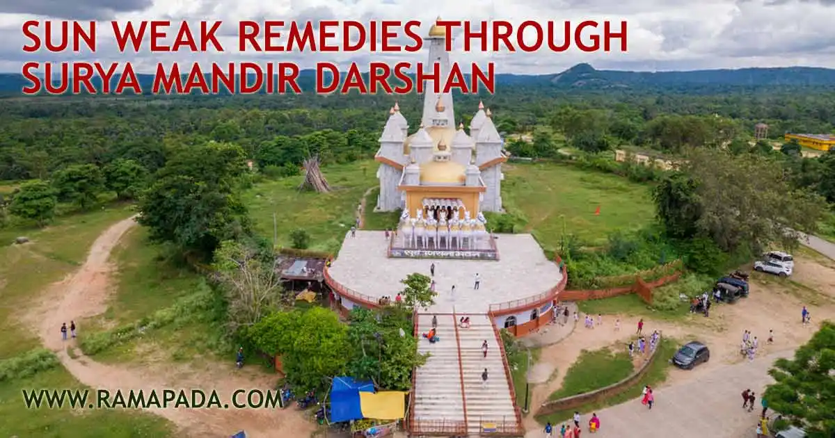 Sun-weak remedies through Surya Mandir darshan for Surya dosha and energy balance in astrology