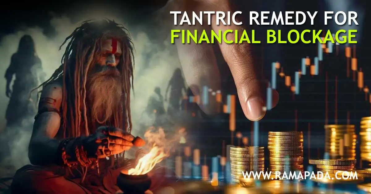 Tantric remedy for financial blockage to remove money problems and attract wealth through spiritual practices