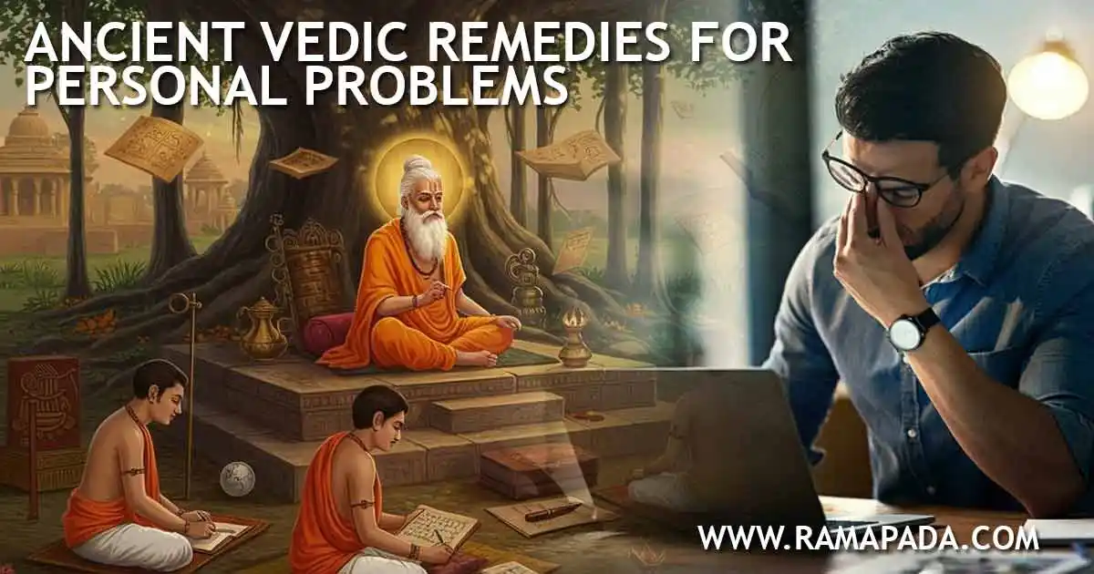 Ancient Vedic Remedies for Personal and Professional Problems - Guidance by Ramapada Acharjee