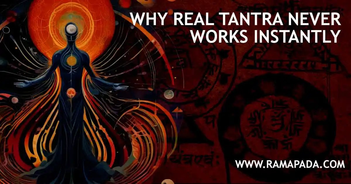 why real tantra does not work instantly: the real tantra process, spiritual transformation takes time