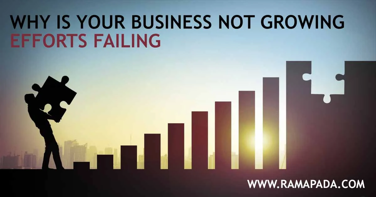 Why business is not growing and reasons behind failing efforts and lack of success