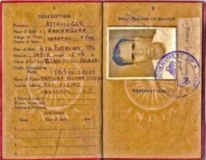 Historical Document showing Astrological Lineage of Ramapada Acharjee - Decades of Professional Experience