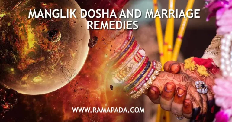 Effective Mangalik Dosha Remedies and Marriage Guidance by Ramapada Acharjee - Best Astrologer in India