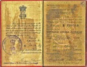 Historical Indian Passport of Ramapada Acharjee's father – Proving a multi-generational legacy in Astrology