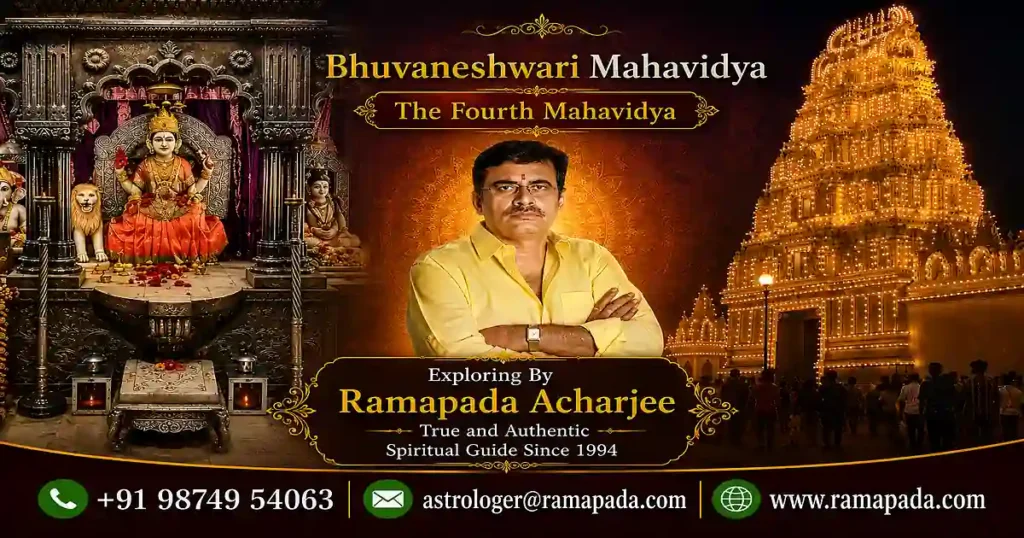 Bhuvaneshwari Mahavidya, the fourth mahavidya spiritually guided by Ramapada Acharjee