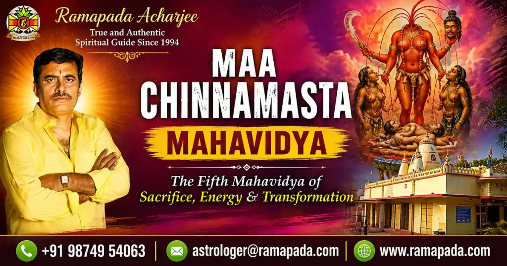 Maa Chhinnamasta Mahavidya fifth Dasha Mahavidya meaning and spiritual guidance by Ramapada Acharjee