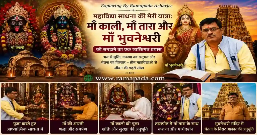 महाविद्या साधना यात्रा: माँ काली, माँ तारा और माँ भुवनेश्वरी दर्शन एवं आध्यात्मिक अनुभव - रमापद आचार्य