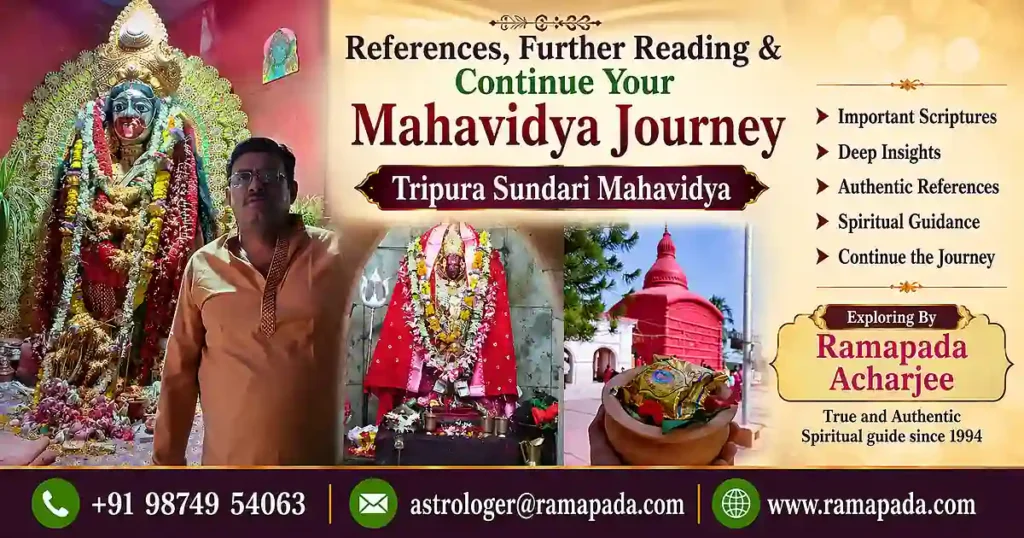 Tripura Sundari Mahavidya references and further reading guide by Astrologer Ramapada Acharjee