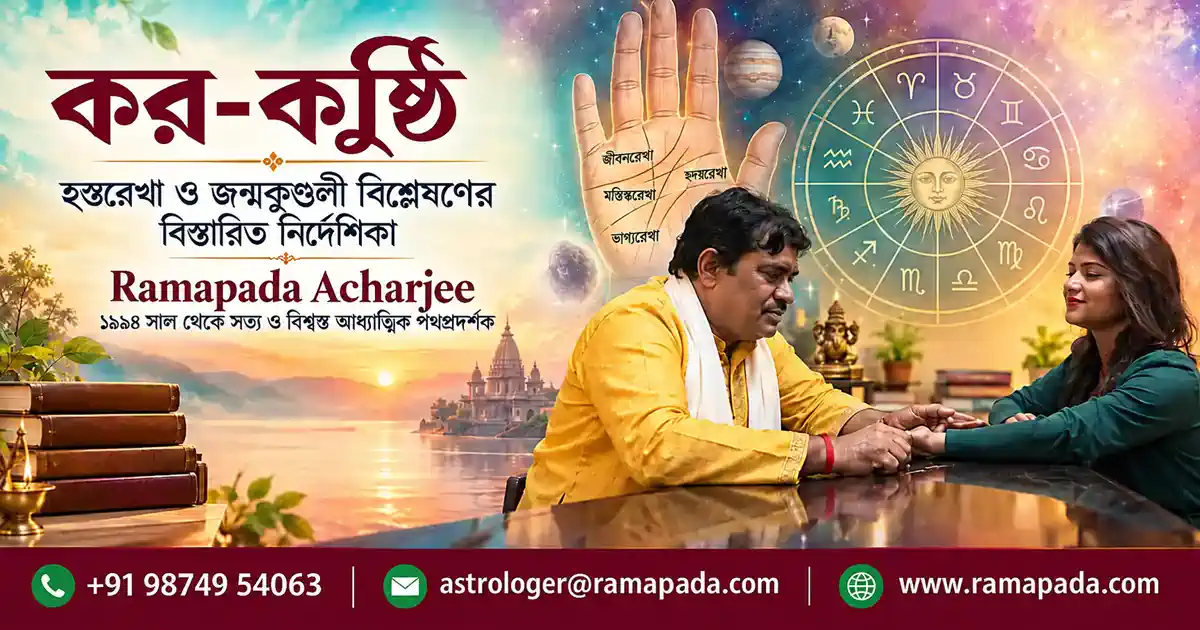 কর-কুষ্ঠি: হস্তরেখা ও জন্মকুণ্ডলী বিশ্লেষণের একটি প্রামাণ্য নির্দেশিকা