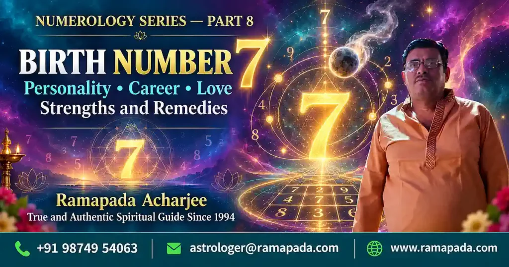 Birth Number 7 Numerology Guide by Astrologer Ramapada Acharjee