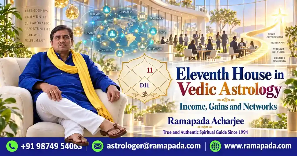 Eleventh House in Vedic Astrology: A Guide on Income, Gains, and Networks by Astrologer Ramapada Acharjee