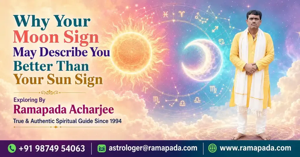 Moon sign vs Sun sign difference explained by Ramapada Acharjee