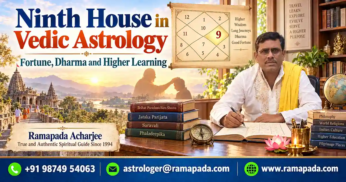 Ninth House in Vedic Astrology: Fortune, Dharma, and Higher Learning