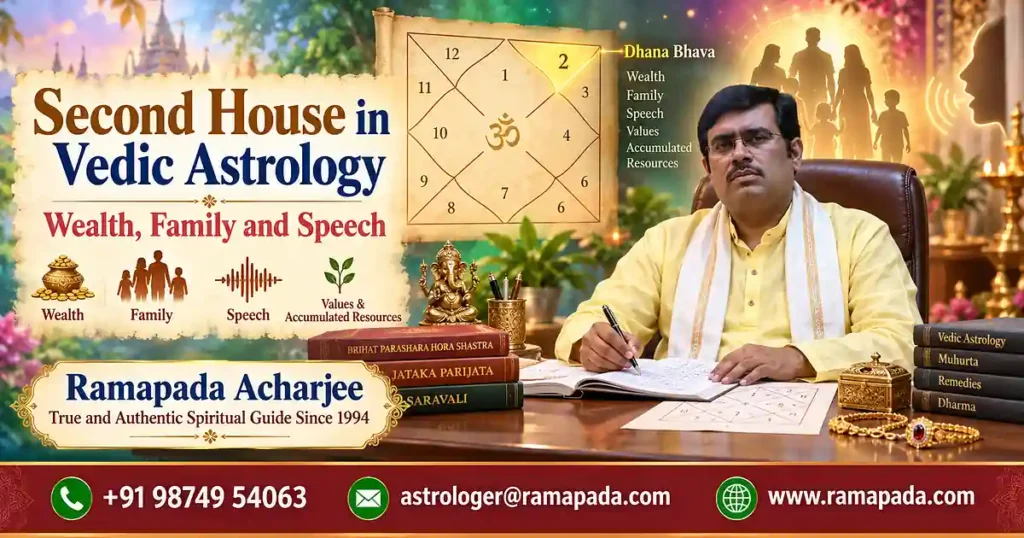 Second House in Vedic Astrology Guide by Ramapada Acharjee