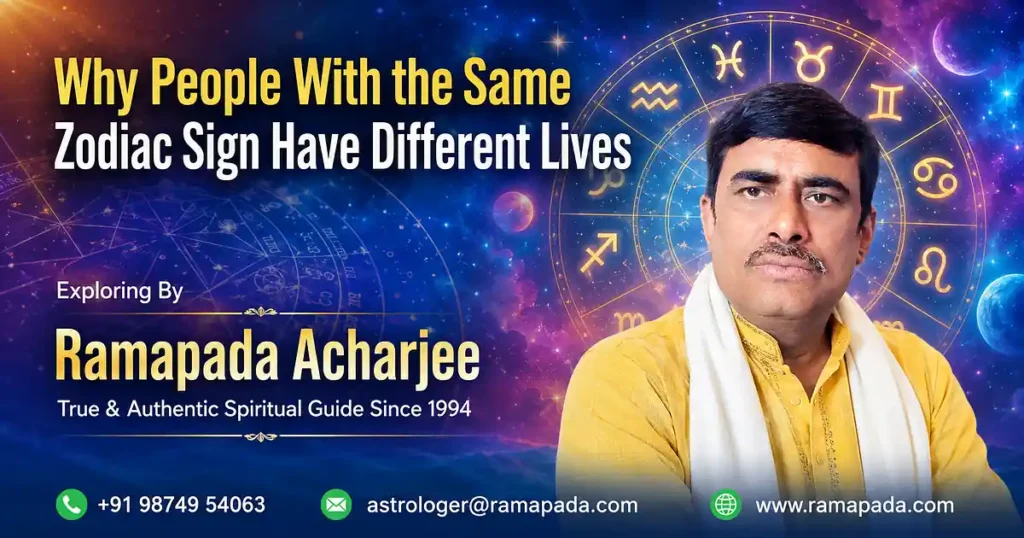 Why people with the same zodiac sign have different lives by Ramapada Acharjee