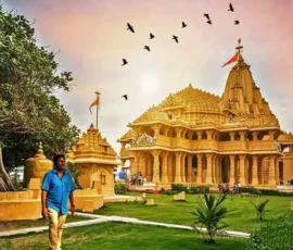 Magnificent Vedic temple architecture with spiritual serenity - Spiritual Gallery of Ramapada Acharjee